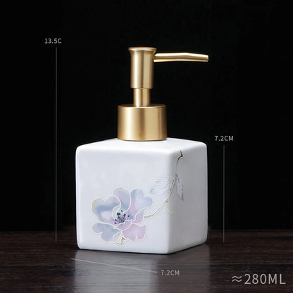 New Chinese ceramic press bottle lotion bottle