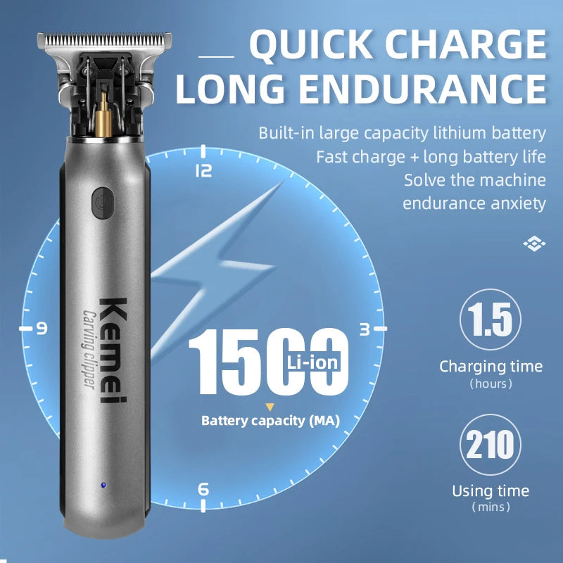 Kemei Mini Clippers Men's Beard Trimmer Zero