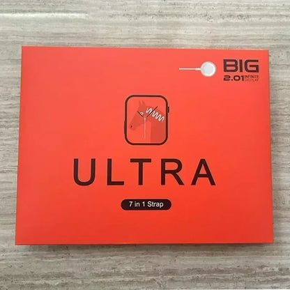 2025 Smartwatch 7in1 Strap 9 Ultra Smartwatch 2.2 HD screen Heart rate monitoring NFC Smartwatch Gift for men and women - MyLootWare