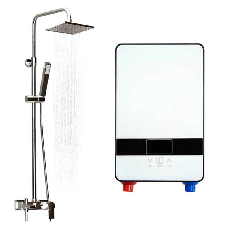 6500w Instant Tankless Water Heater 220v Thermostat Induction Heater Smart Touch Electric Heaters Shower Automatica High Quality - MyLootWare