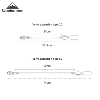 CAMPINGMOON Camping can be done with Inverted High-altitude Flat Gas Cylinders,Stoves,Extension Pipes with Valves, and Gas Pipes - MyLootWare