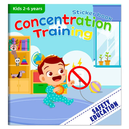 Montessori Toys Cartoon Sticker Books Focus on