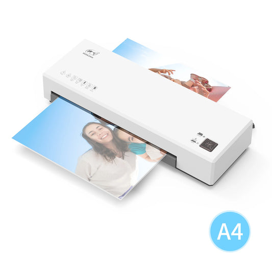 A4 Laminator Machine Hot and Cold Lamination 2 Roller System 9 inches Width Laminator Suitabe for A4/A5/A6 Laminating Pouches - MyLootWare