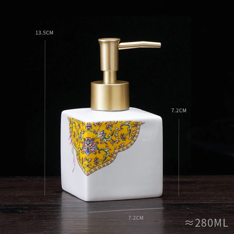 New Chinese ceramic press bottle lotion bottle