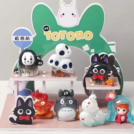Japan Popular Anime Kawaii Totoro Blind Box Hayao Miyazaki Anime Fairy Tale Elves Mysterious Box Anime Model Kids Birthday Gifts