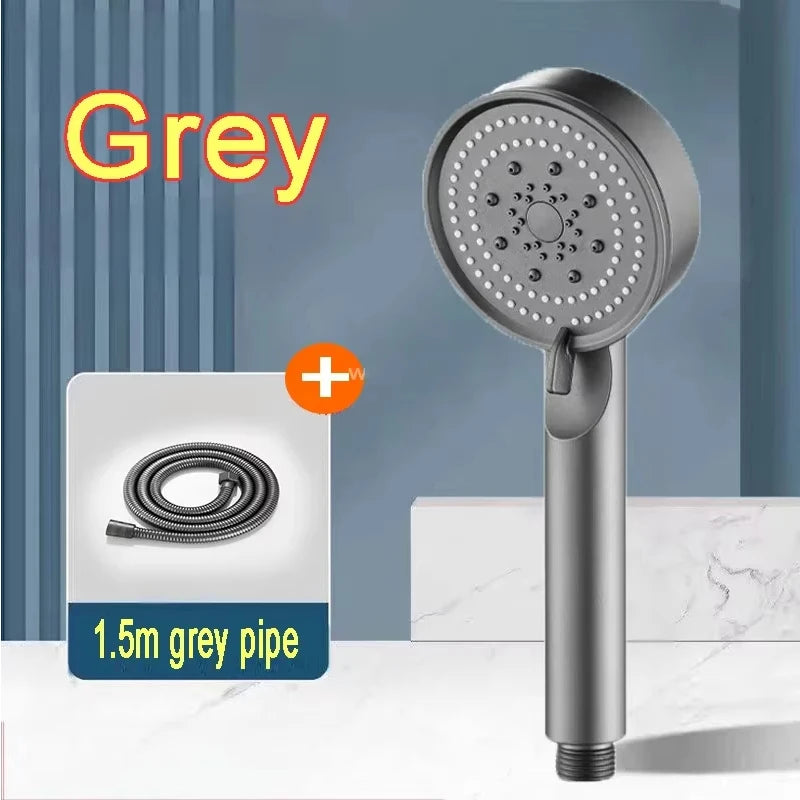 Bathroom Sink Faucet Head of A Shower High Pressure 5 Modes Adjustable Handheld Bath Sprayer Nozzle Shower Head Hose Accessories - MyLootWare