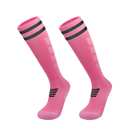 Towel Bottom Soccer Socks Breathable Knee High