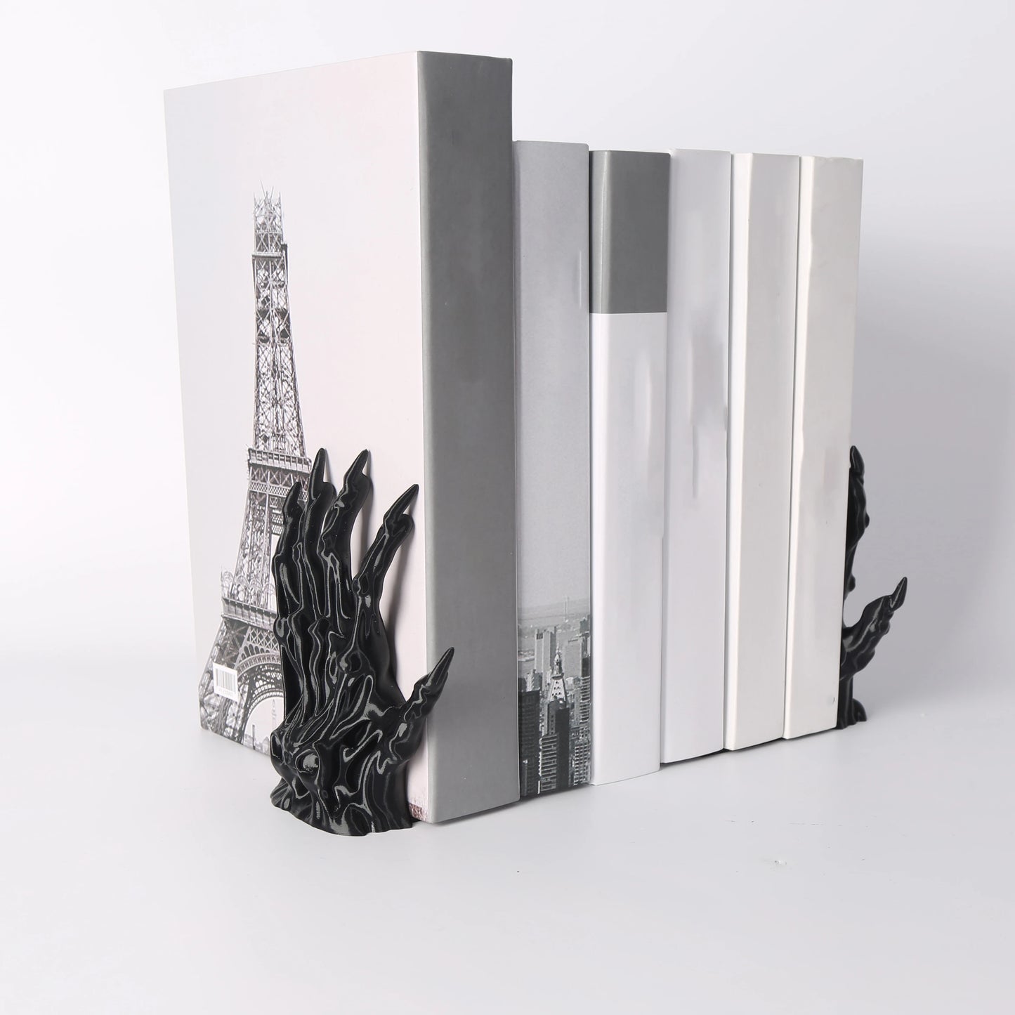 2 black witch book holders, Gothic home bookshelf decorative book holders, unique horror monster book holders that can hold book - MyLootWare