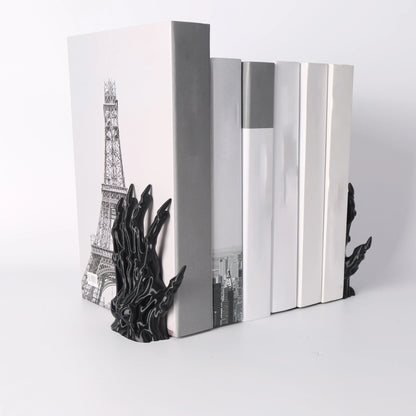 2 black witch book holders, Gothic home bookshelf decorative book holders, unique horror monster book holders that can hold book - MyLootWare