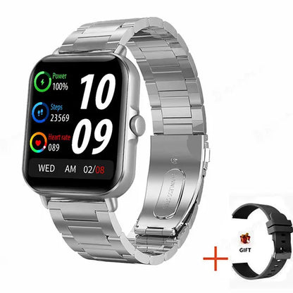 2025 2.01'' Smart Watch Bluetooth Call Play Music Smartwatch Fitness Clock Sport Waterproof Watches for Men Women iPhone Android - MyLootWare