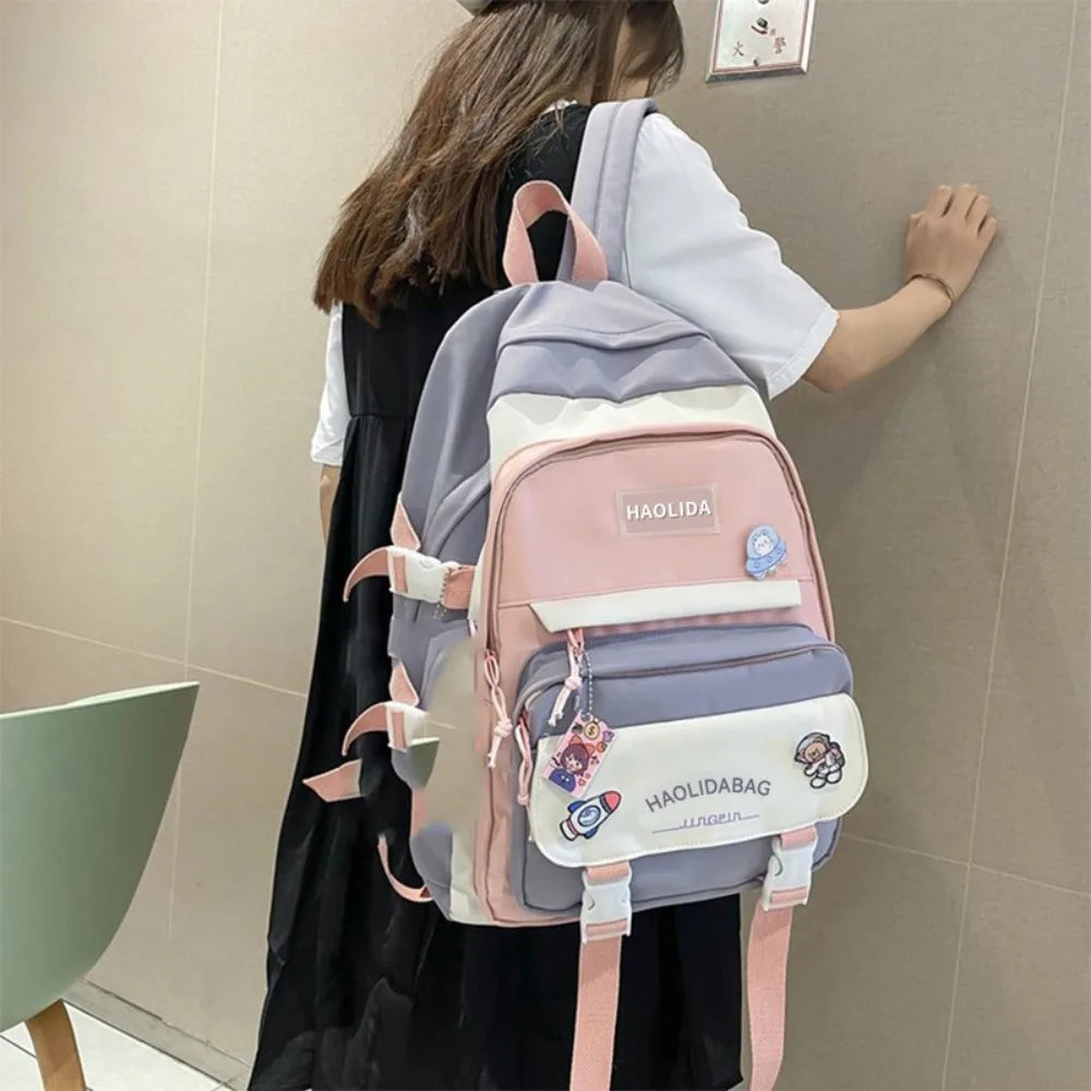 Portable Ins Students School Bags Large Capacity