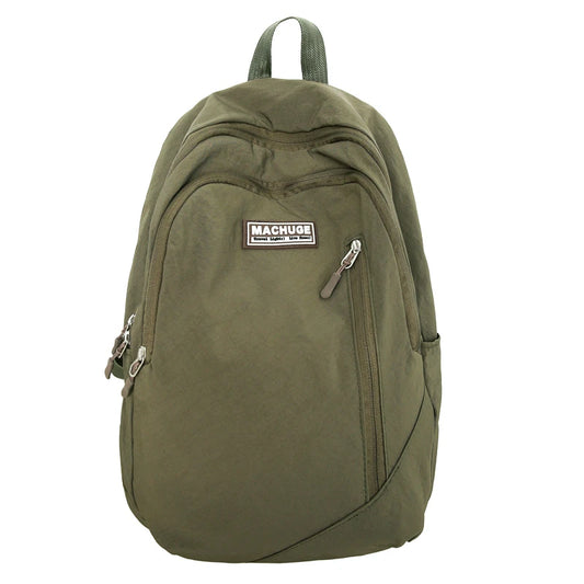 Backpack simple and large-capacity men's and women's travel backpacks leisure summer students waterproof spine backpack.