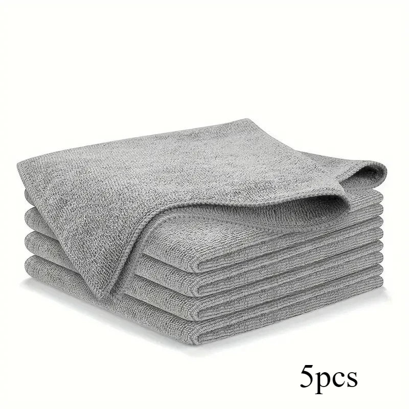 Black Ultra-fine Fiber Dishwashing Cloth, Multifunctional Car Cleaning Cloth,Kichen Accessories Kitchen Towels - MyLootWare