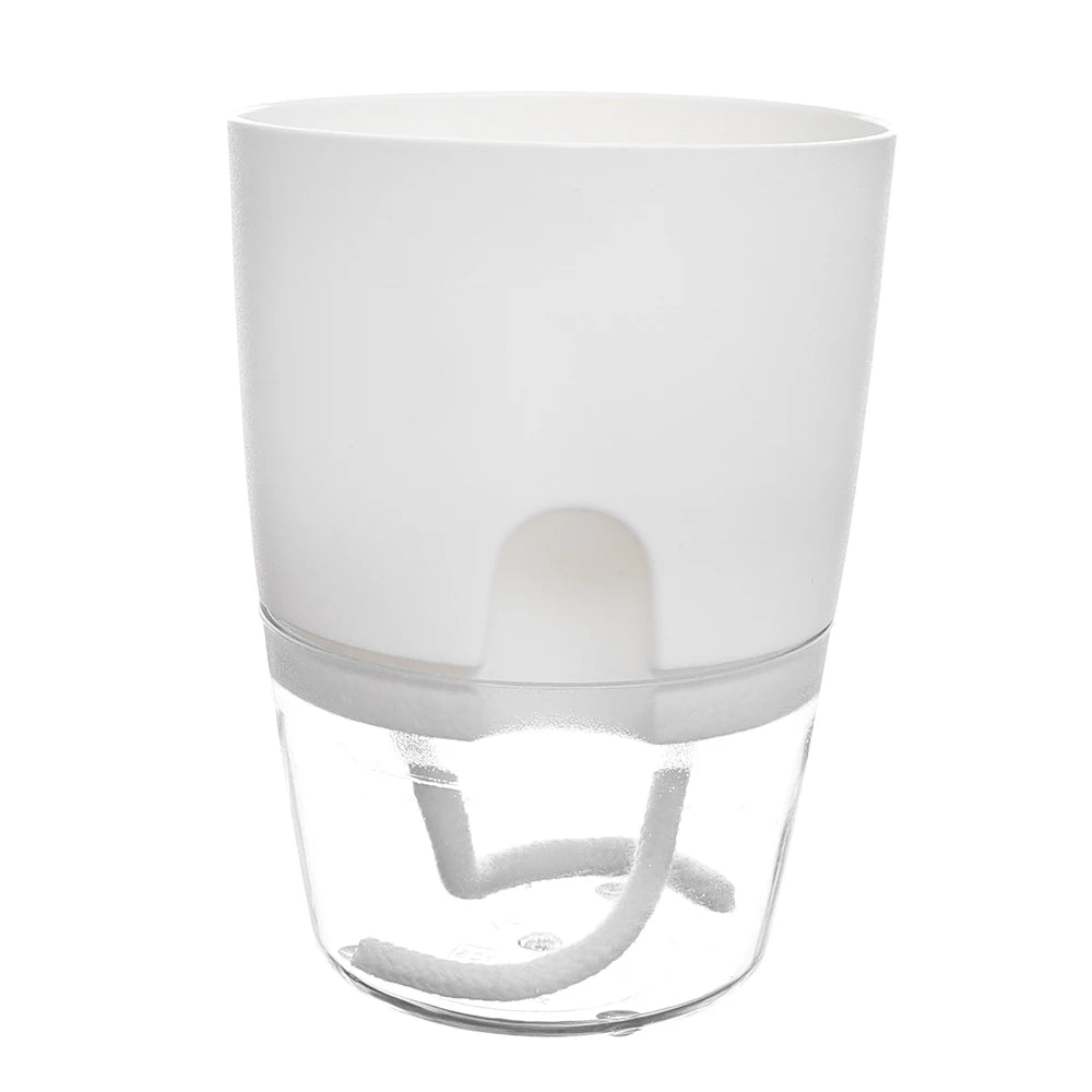 Double Layer Plastic Flower Pot Self Watering
