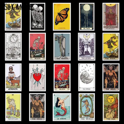 10/30/60PCS Tarot Card Fortune-telling Doodle Sticker Collection DIY Toy Luggage Laptop Skateboard Pegatinas Decals Stickers F5 - MyLootWare
