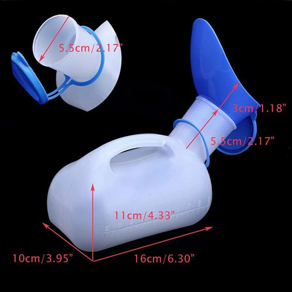 1000ML Portable Plastic Mobile Urinal Toilet Aid Bottle Outdoor Camping Car Urine Bottle For Women Men Journey Travel Supplies - MyLootWare
