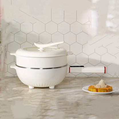 220V Home Multifunctional Electric cooker Smart Electric steamer Non-stick Frying Pot Large Capacity 4.5L Electric Hot Pot 1350W - MyLootWare