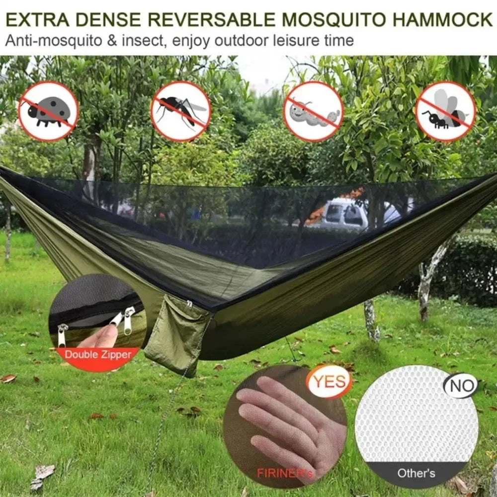 Camping Hammock with Mosquito Net Tent - MyLootWare