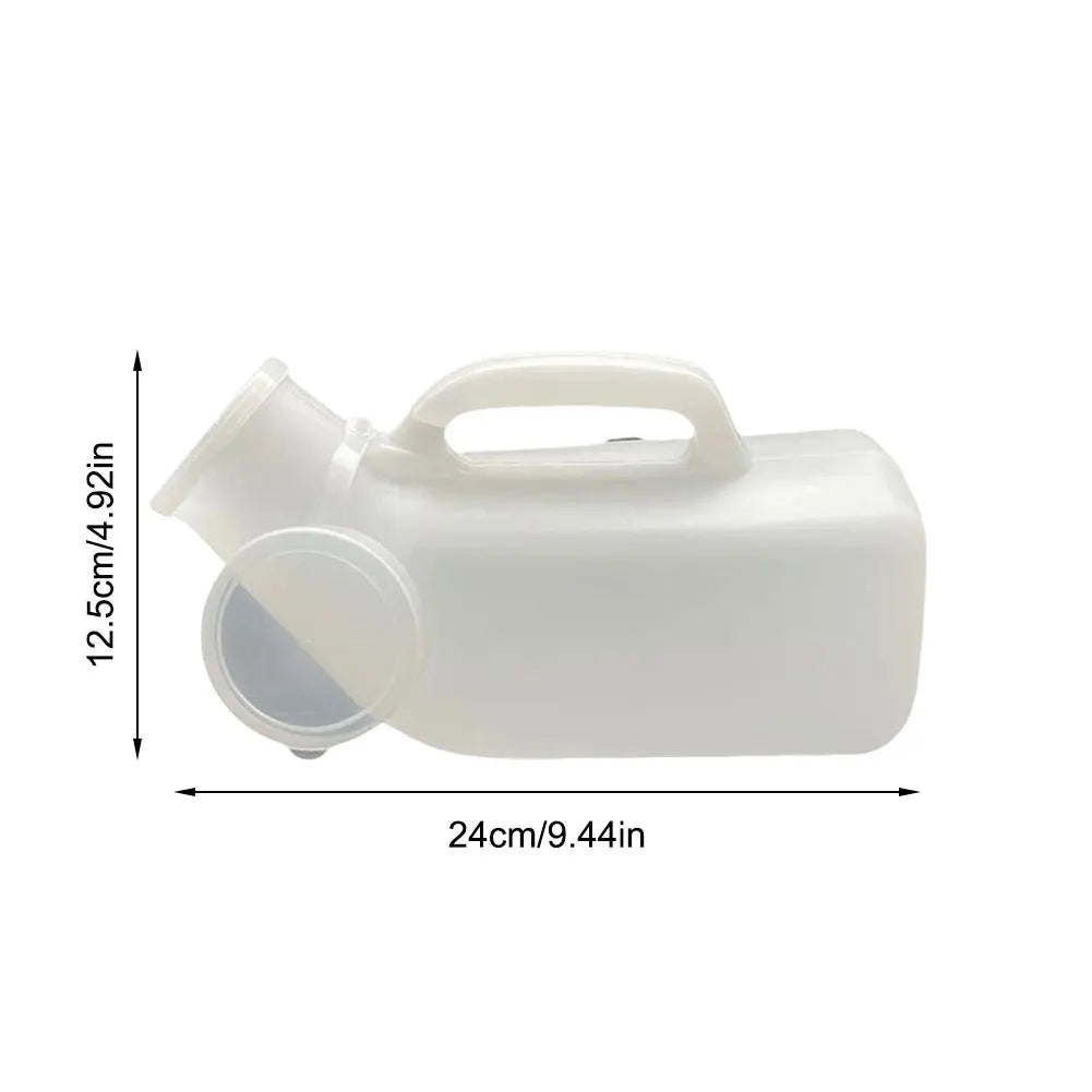 1200ml Portable Men Mobile Toilet Urinals Car Travel Urine Pee Handle Urinal Storage Urinary Bottle Disability Old Man Helper - MyLootWare