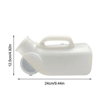 1200ml Portable Men Mobile Toilet Urinals Car Travel Urine Pee Handle Urinal Storage Urinary Bottle Disability Old Man Helper - MyLootWare