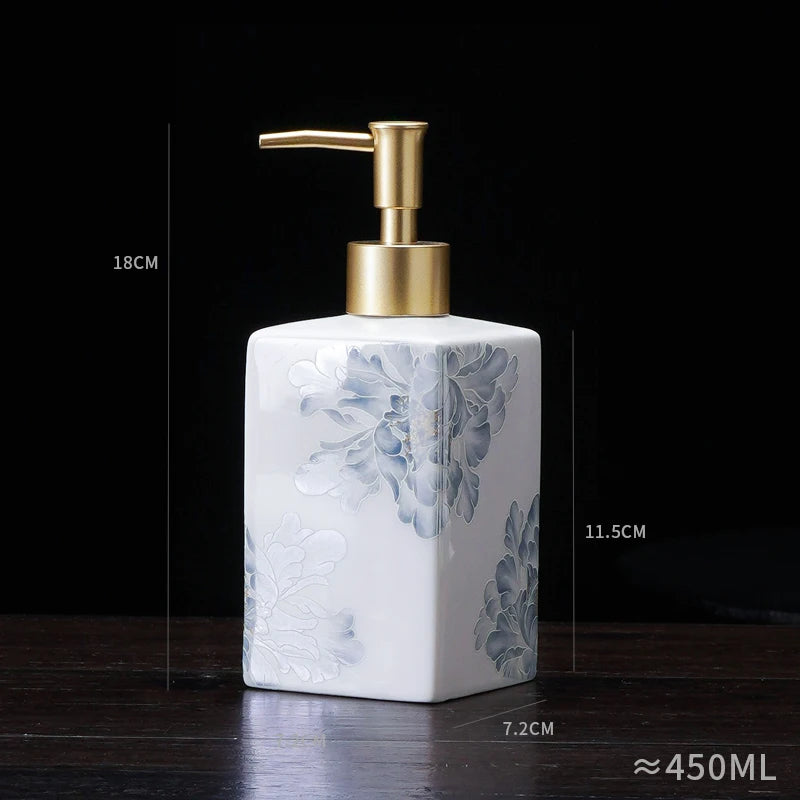 New Chinese ceramic press bottle lotion bottle