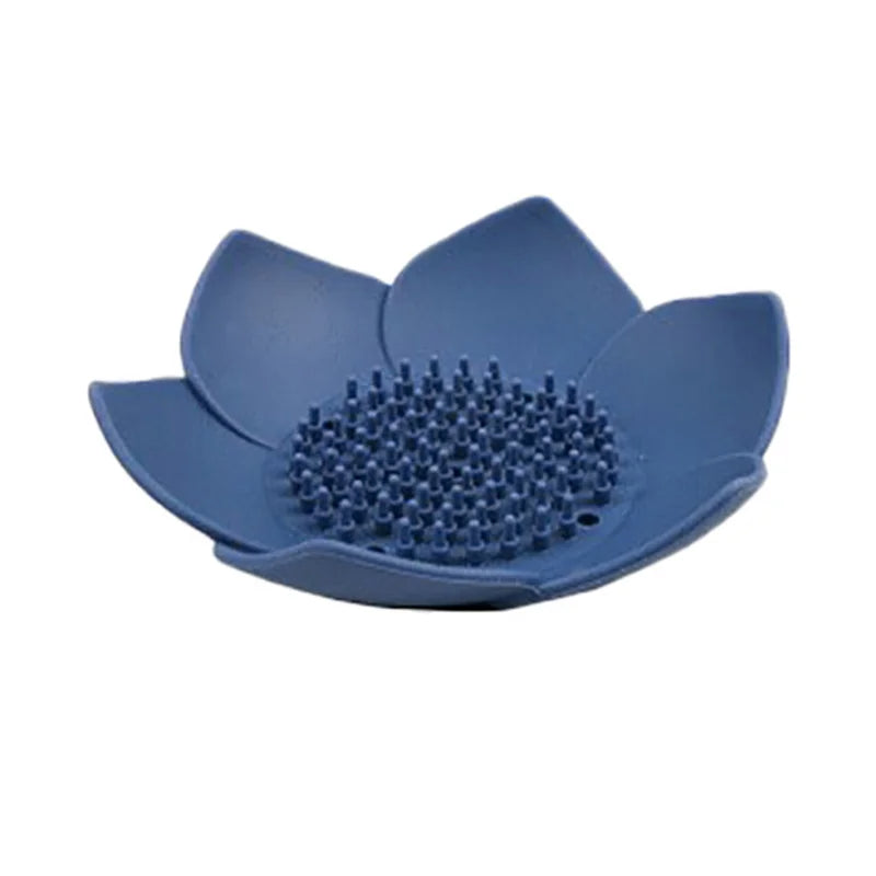 Petal Shape Soap Dish Non-slip Silicone Soap Box