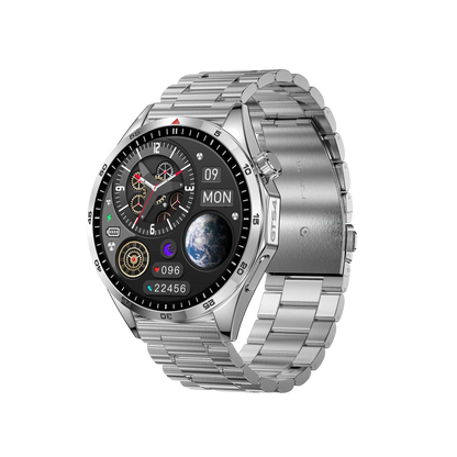 ساعة ذكية للرجال 1.53 شاشة عالية الدقة 360*360 مكالمات بلوتوث IP67 مقاومة للماء مع أكثر من 100 رمز رياضي ومراقبة معدل ضربات القلب ساعة ذكية