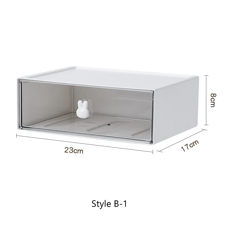 Rabbit Desktop Storage Boxes Multi Grids