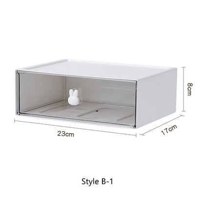 Rabbit Desktop Storage Boxes Multi Grids