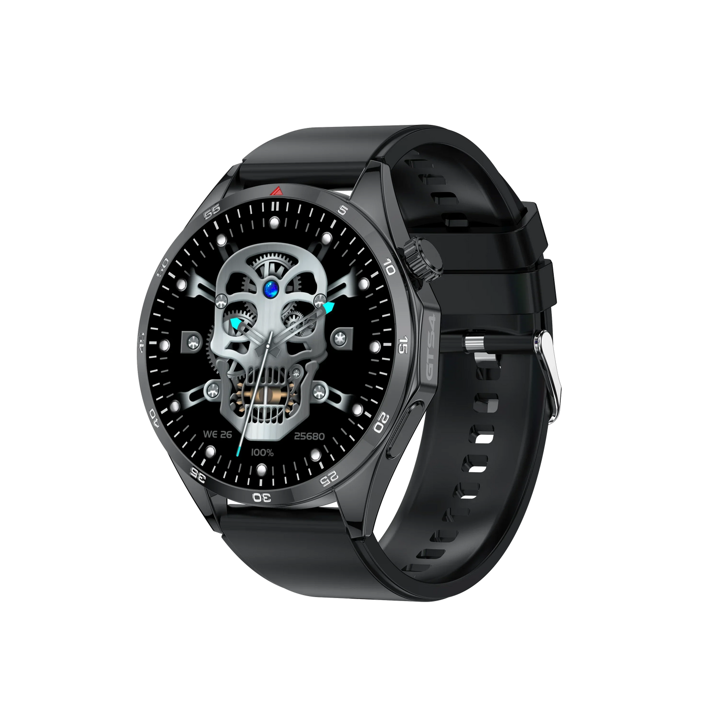 ساعة ذكية للرجال 1.53 شاشة عالية الدقة 360*360 مكالمات بلوتوث IP67 مقاومة للماء مع أكثر من 100 رمز رياضي ومراقبة معدل ضربات القلب ساعة ذكية