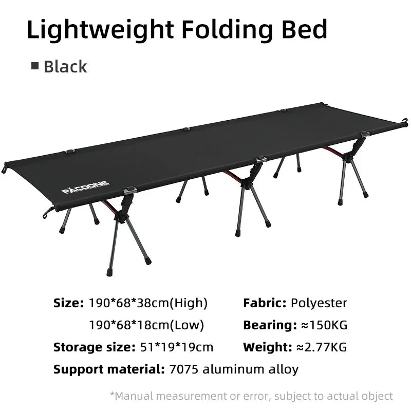 Camping Cot Folding Camping Bed Portable Outdoor Bed Comfortable Sleeping Cots for Adults & Kids Camping, Travel, RV - MyLootWare