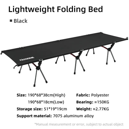 Camping Cot Folding Camping Bed Portable Outdoor Bed Comfortable Sleeping Cots for Adults & Kids Camping, Travel, RV - MyLootWare