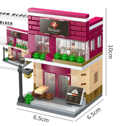 House Building Blocks Mini City Store Street View