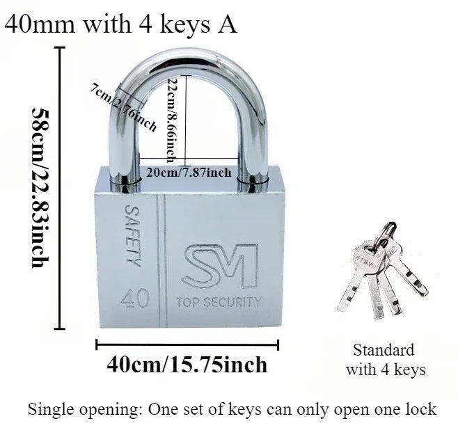 1PCS Heavy Padlock Dormitory Cabinet Drawer Anti-theft Lock Waterproof Rust Proof Small Lock Lock Latch Door Single Open Padlock - MyLootWare
