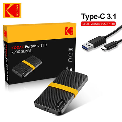 Kodak USB3.1 Type-c Portable ssd 1tb external hard