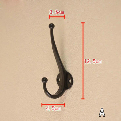 1pcs Vintage Bronze Wall Hook Coat Bag Towel Hat Hanger Robe Wall Hanging Hooks Home Bathroom Kitchen Door Anitque Racks Holder - MyLootWare