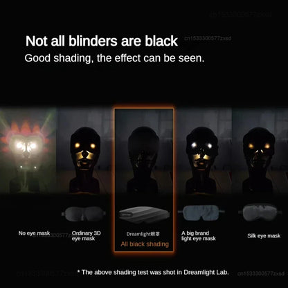 قناع العين Xiaomi Dreamlight 3s للنوم ثلاثي الأبعاد، مساعد نوم مجسم للرجال والنساء والبالغين، محمول لحجب الضوء أثناء النوم