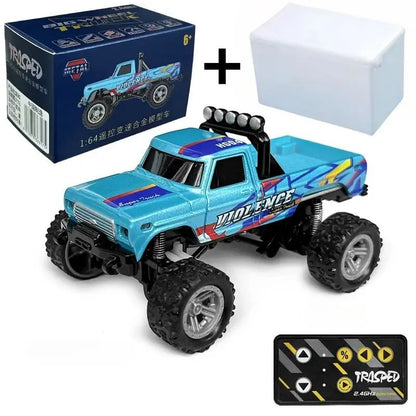 RC Off-Road Monster Truck 1/64 Remote Control Mini