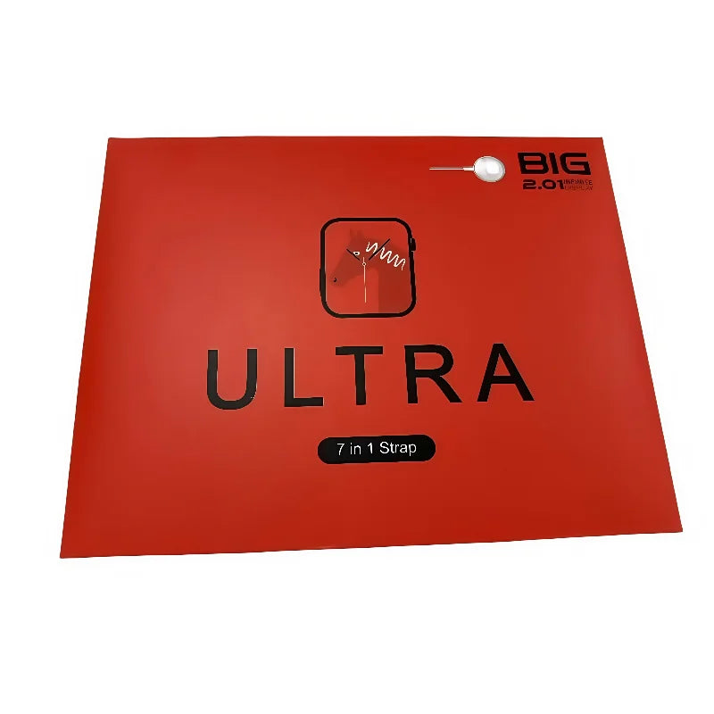 2025 Smartwatch 7in1 Strap 9 Ultra Smartwatch 2.2 HD screen Heart rate monitoring NFC Smartwatch Gift for men and women - MyLootWare