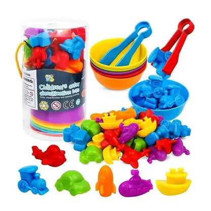 Children's Early Education Enlightenment Counting Toys Montreal Toys Teaching Aids Family Cognitive Classification Toys - MyLootWare