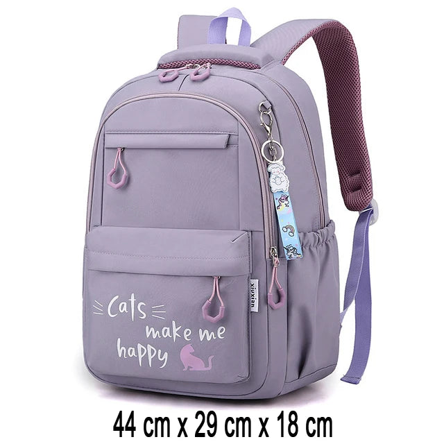 Backpack School Bag Girl Back Pack For Children Kid Child Teenager Female Class Schoolbag Primary Women Bagpack Teen Bookbag Kit - MyLootWare