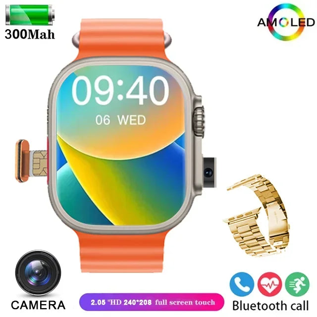 2025 New 4G SmartWatch SIM Card GPS WIFI Video Call IP68 Waterproof Smartwatch Camera Monitor Tracker Location Phone Smartwatch - MyLootWare