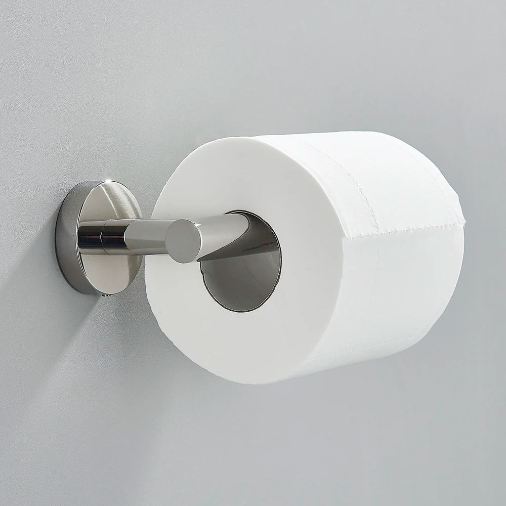 Polished Chrome Toilet Paper Holder Wall Hook