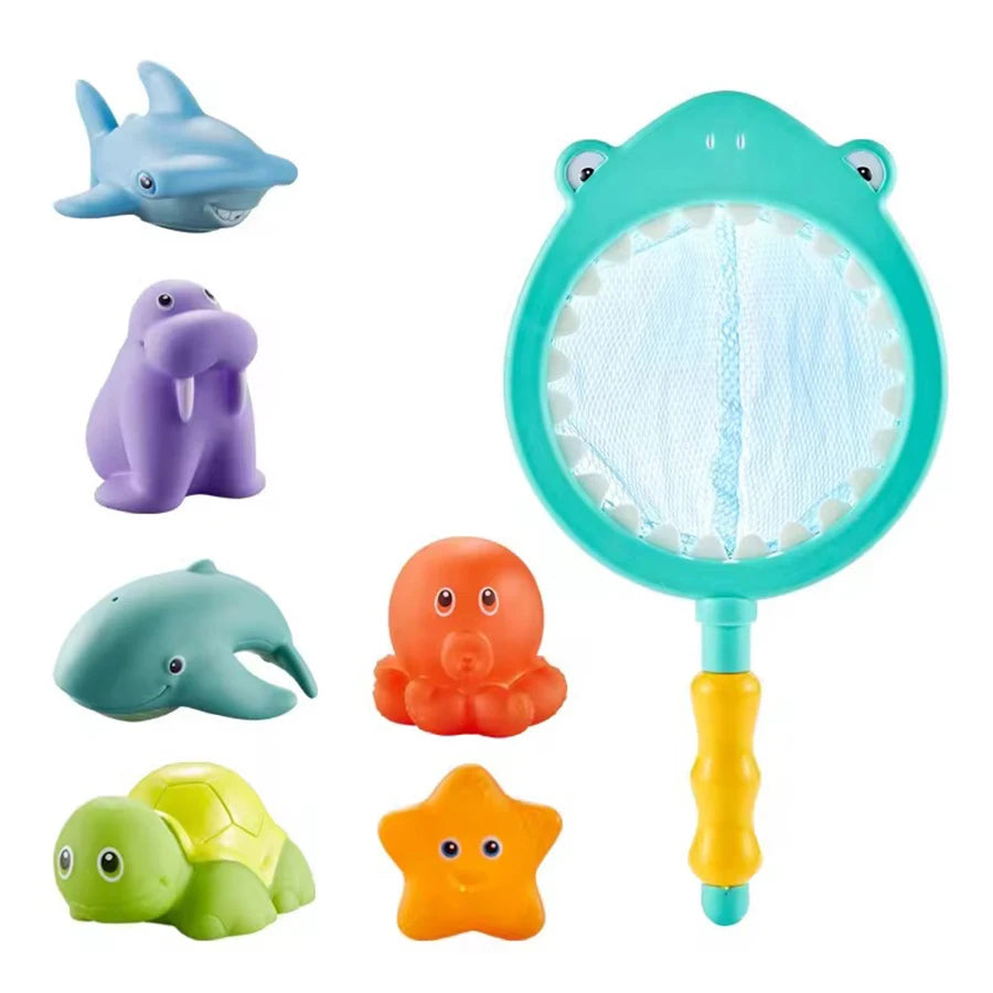 Children Bath Toys Indoor And Outdoor Swimming Pool Beach Parent-child Interactive Catch Fish Game Toys Water Floating Fish Toys - MyLootWare