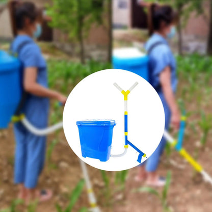 25L Back Carrying Granular Fertilizer Spreader for Corn Vegetables Versatile Agricultural Manual Fertilizing Tool Labor Saving - MyLootWare