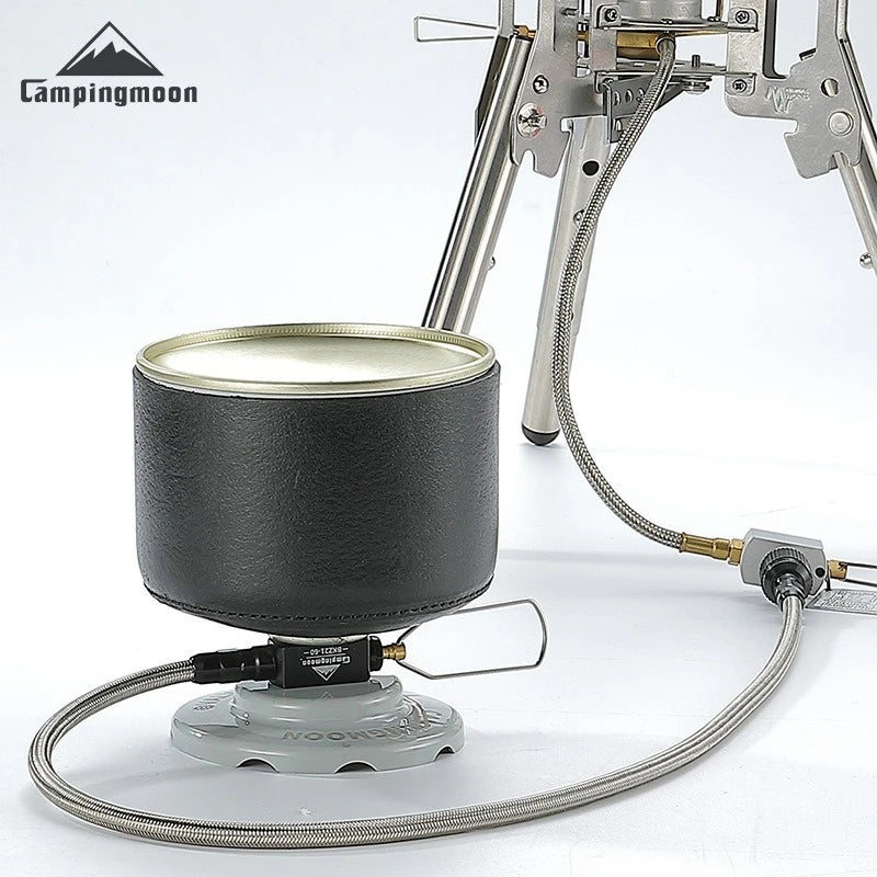 CAMPINGMOON Camping can be done with Inverted High-altitude Flat Gas Cylinders,Stoves,Extension Pipes with Valves, and Gas Pipes - MyLootWare