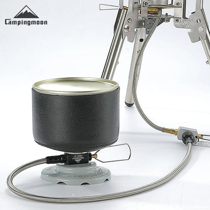 CAMPINGMOON Camping can be done with Inverted High-altitude Flat Gas Cylinders,Stoves,Extension Pipes with Valves, and Gas Pipes - MyLootWare
