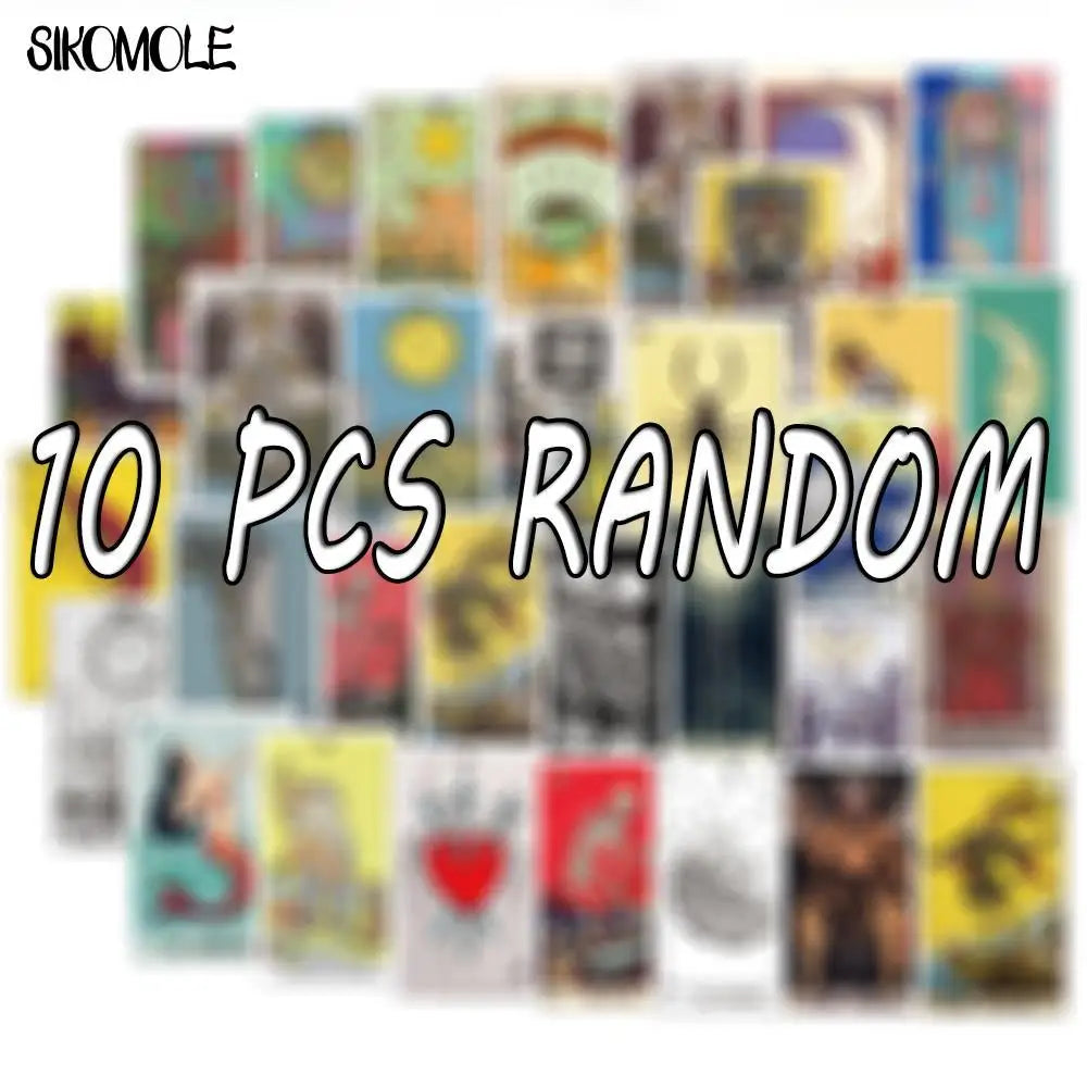 10/30/60PCS Tarot Card Fortune-telling Doodle Sticker Collection DIY Toy Luggage Laptop Skateboard Pegatinas Decals Stickers F5 - MyLootWare