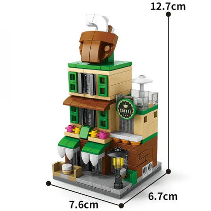 House Building Blocks Mini City Store Street View