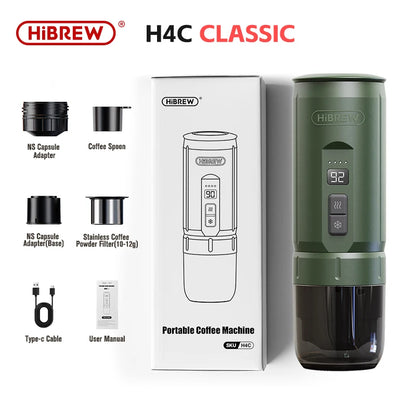 HiBREW Portable Espresso Coffee Machine for Car &